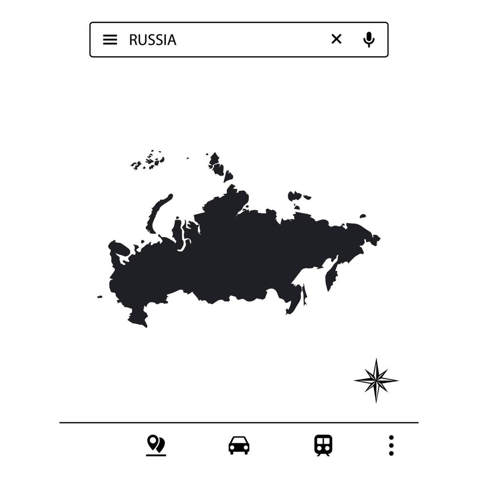 Icon Europe Map of Isolated Vector eps 10