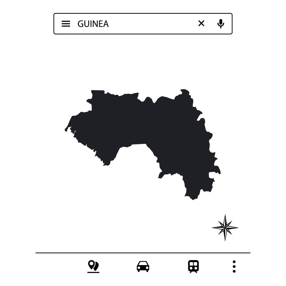 Icon Map of Africa Isolated Vector eps 10