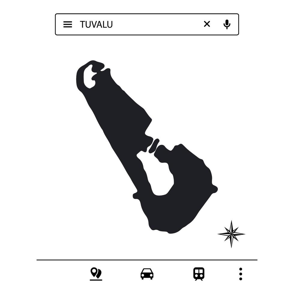 Icon Australia Map of Isolated Vector eps10