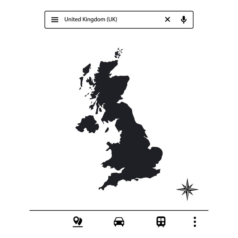 Icon Europe Map of Isolated Vector eps 10