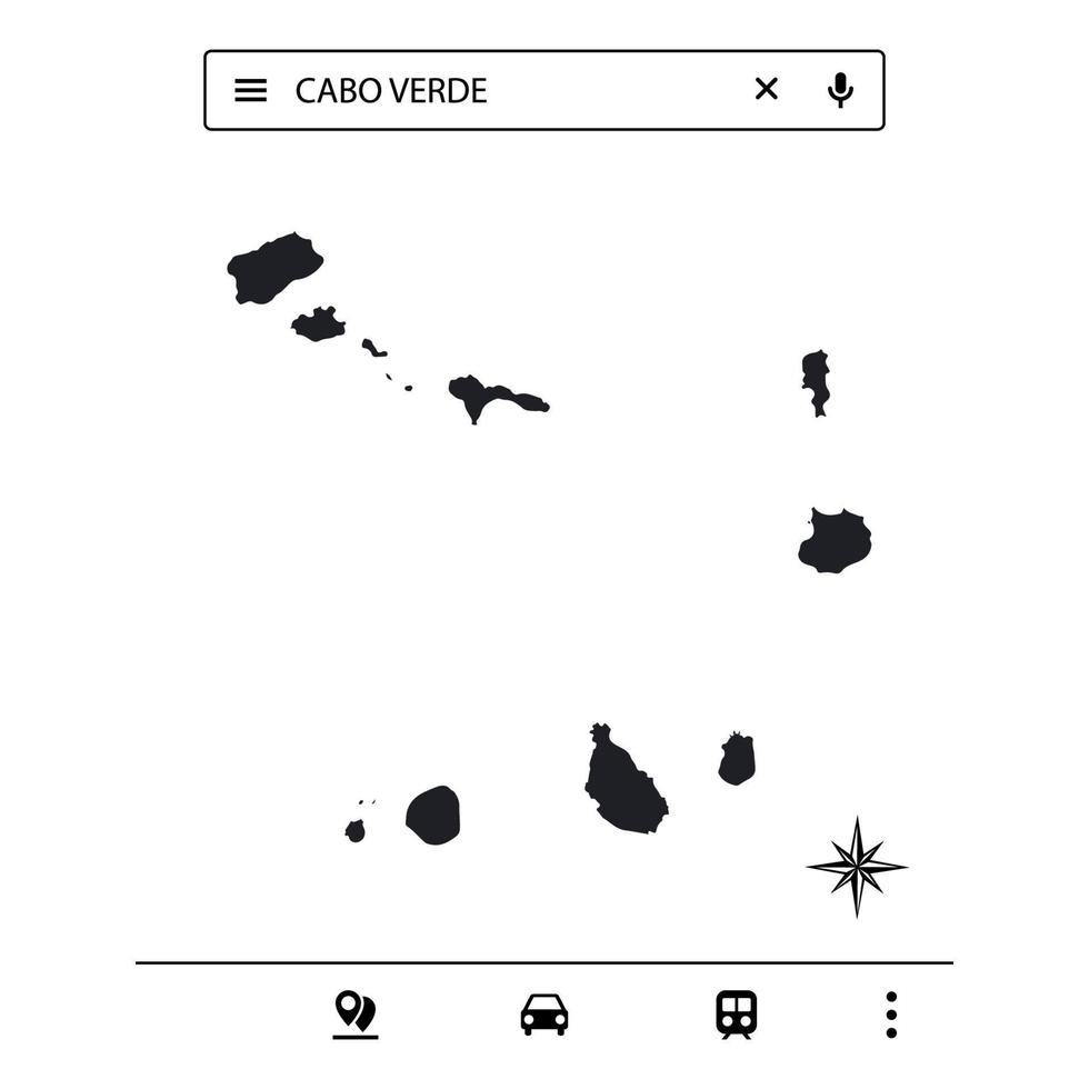 Icon Map of Africa Isolated Vector eps 10