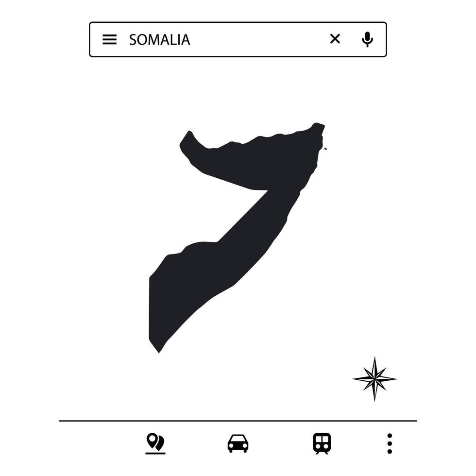 Icon Map of Africa Isolated Vector eps 10