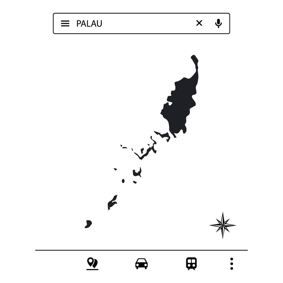 Icon Australia Map of Isolated Vector eps10