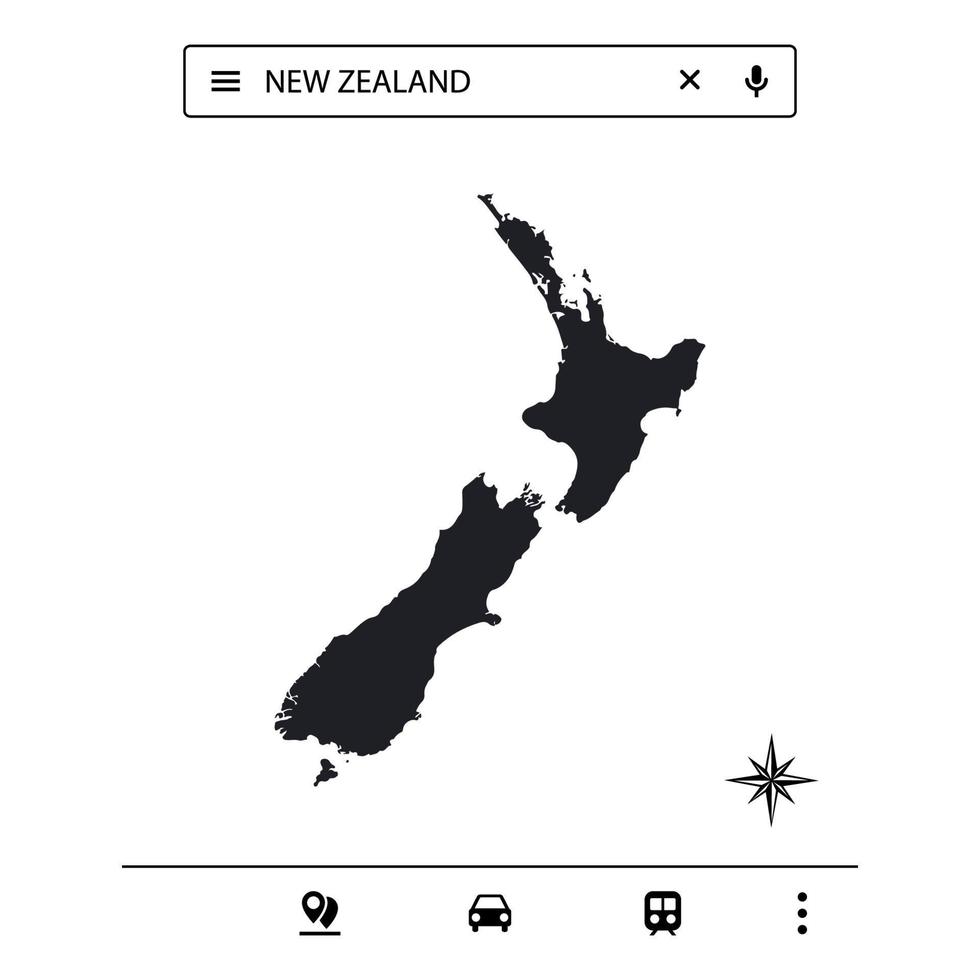 Icon Australia Map of Isolated Vector eps10