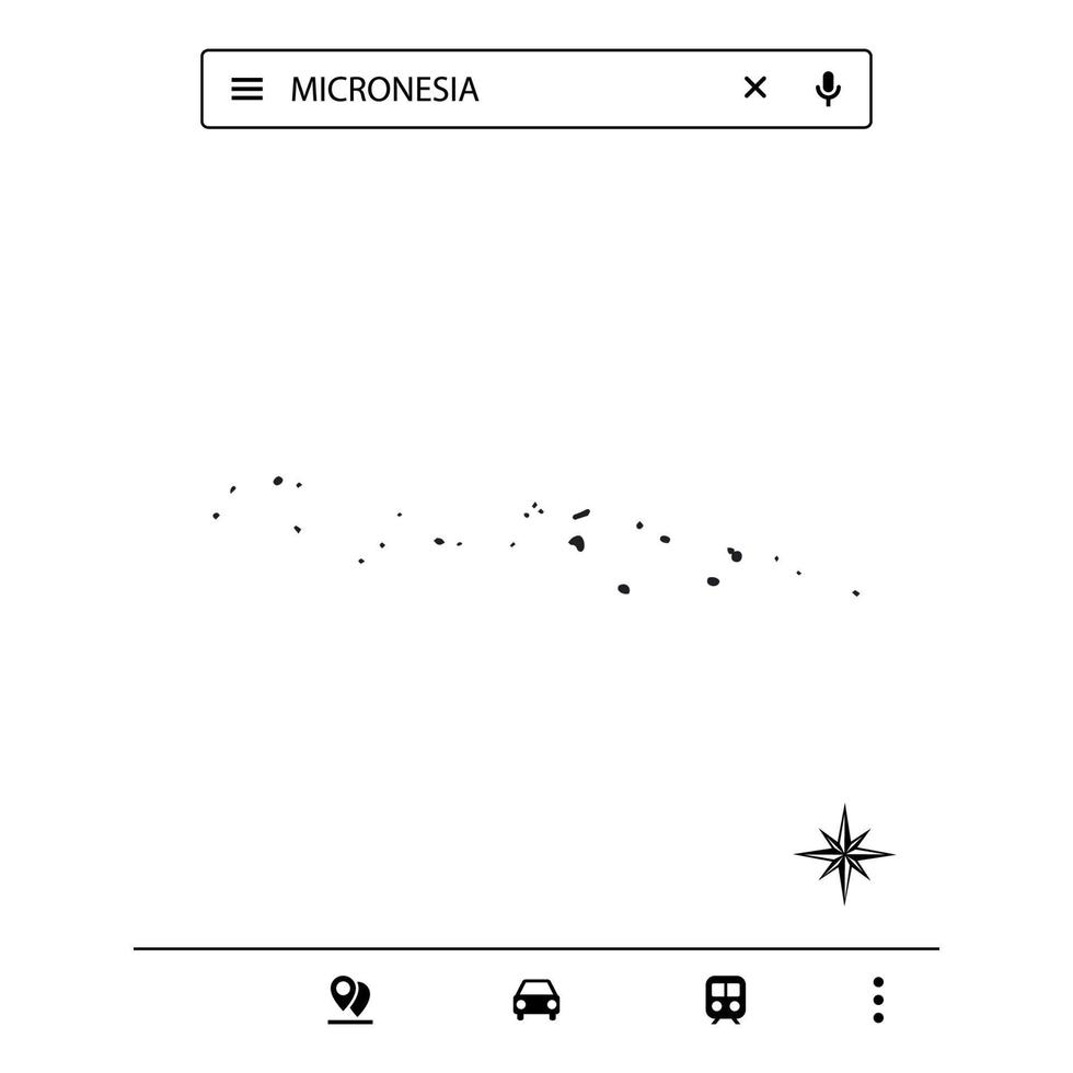 Icon Australia Map of Isolated Vector eps10
