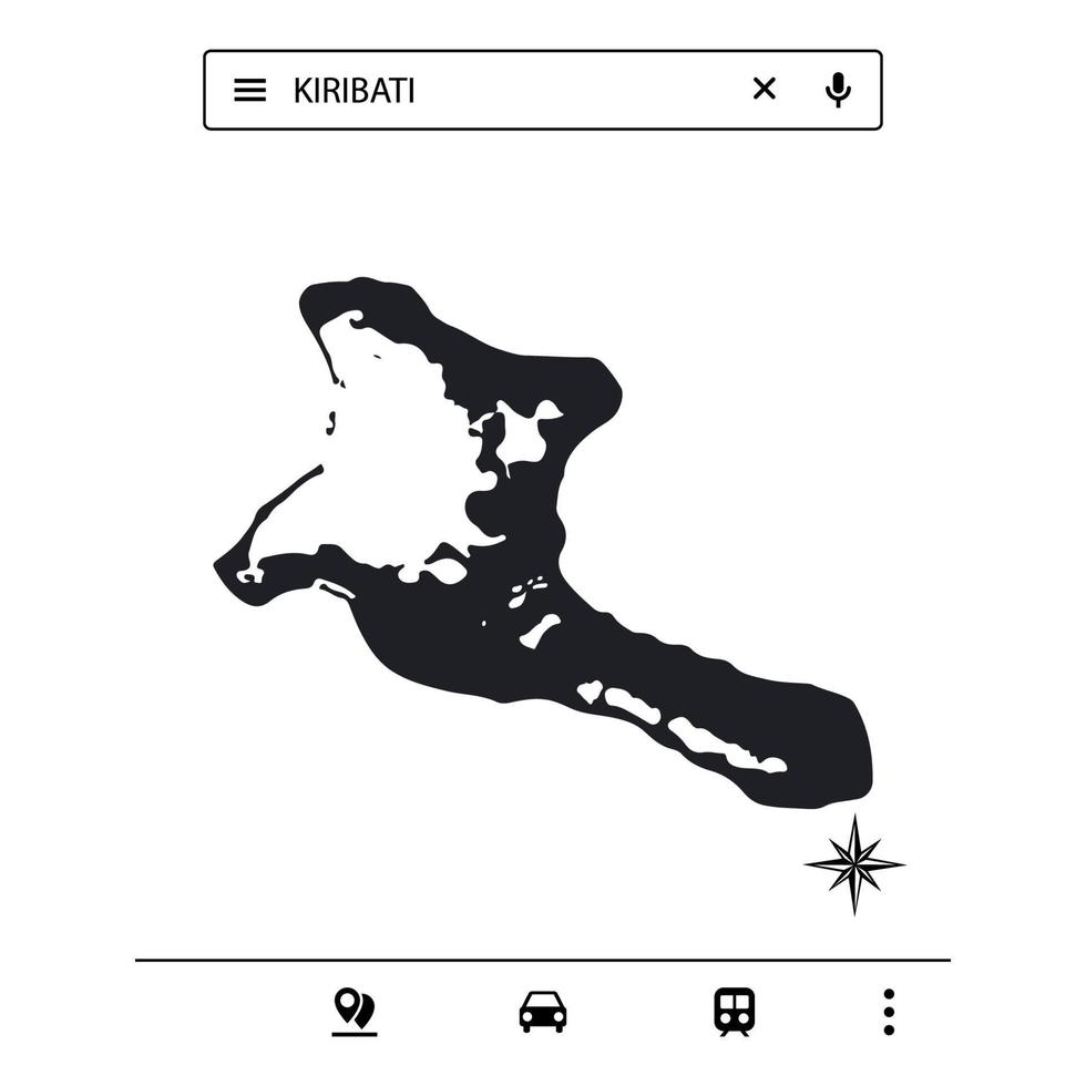 Icon Australia Map of Isolated Vector eps10