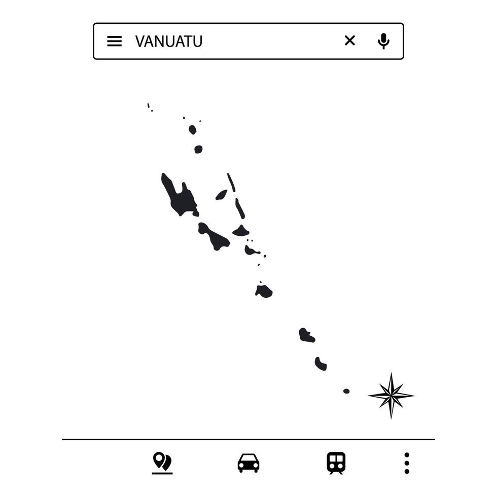 Icon Australia Map of Isolated Vector eps10