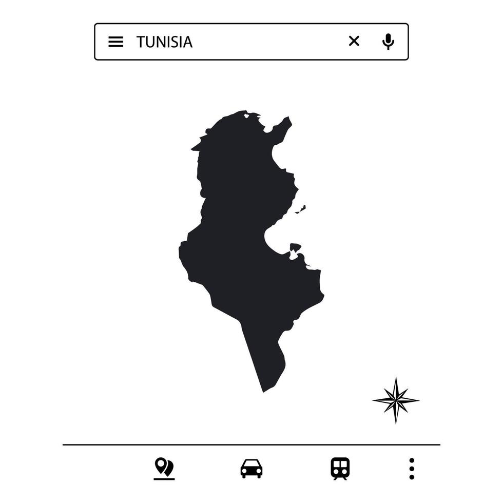 Icon Map of Africa Isolated Vector eps 10