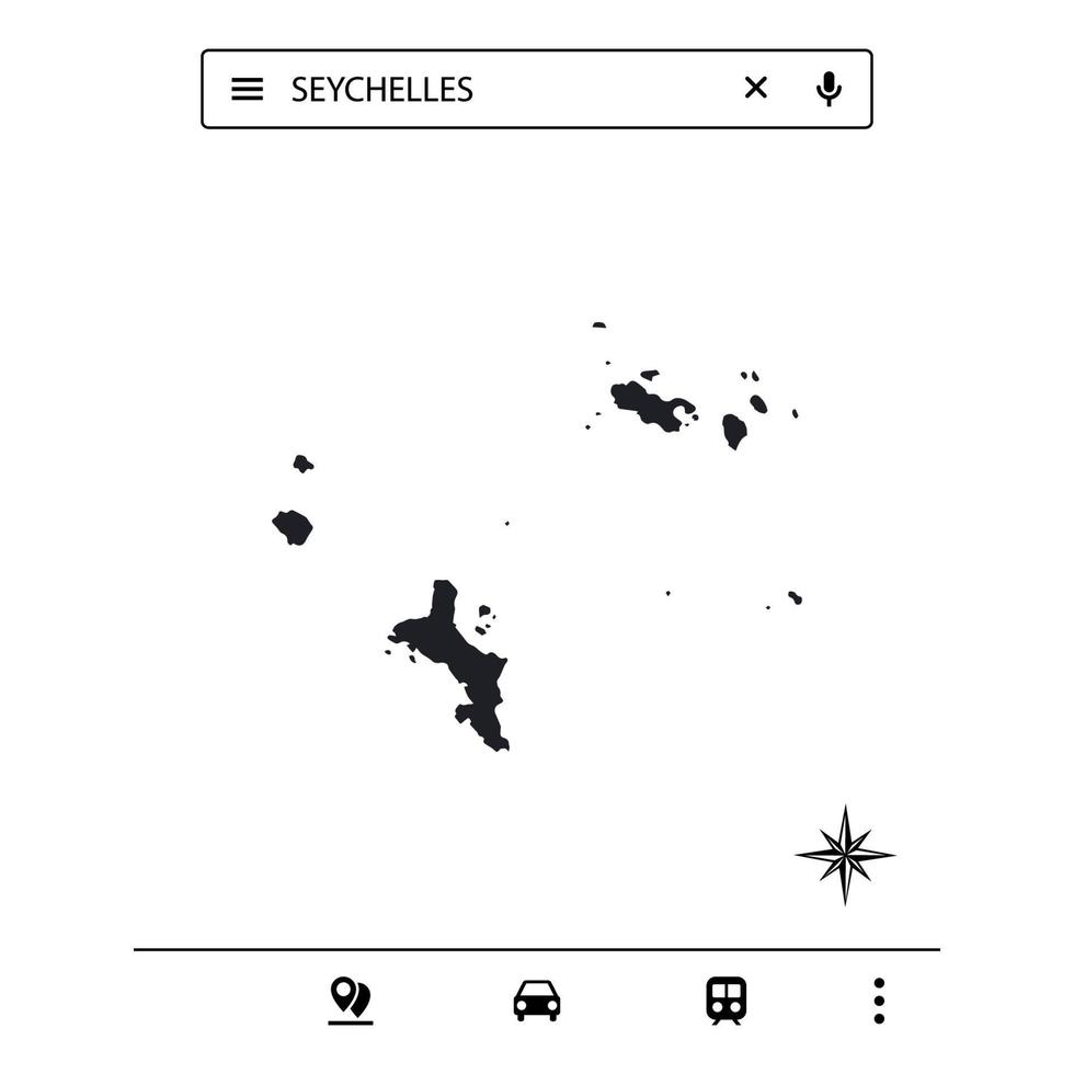 Icon Map of Africa Isolated Vector eps 10