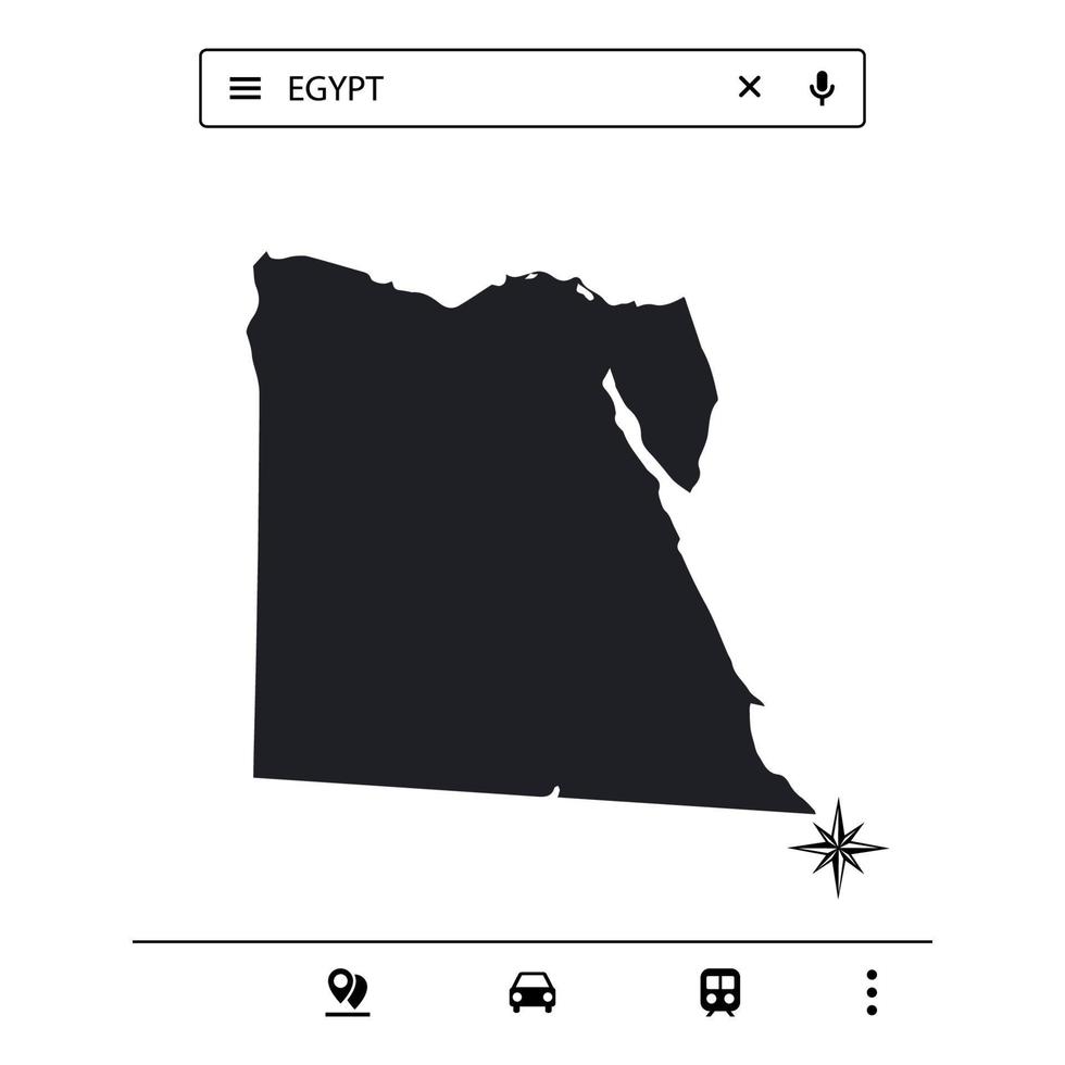 Icon Map of Africa Isolated Vector eps 10