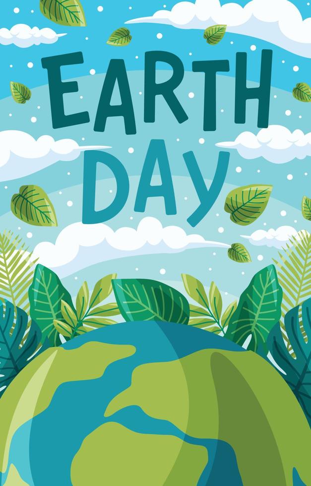 Earth Day Awareness Poster vector