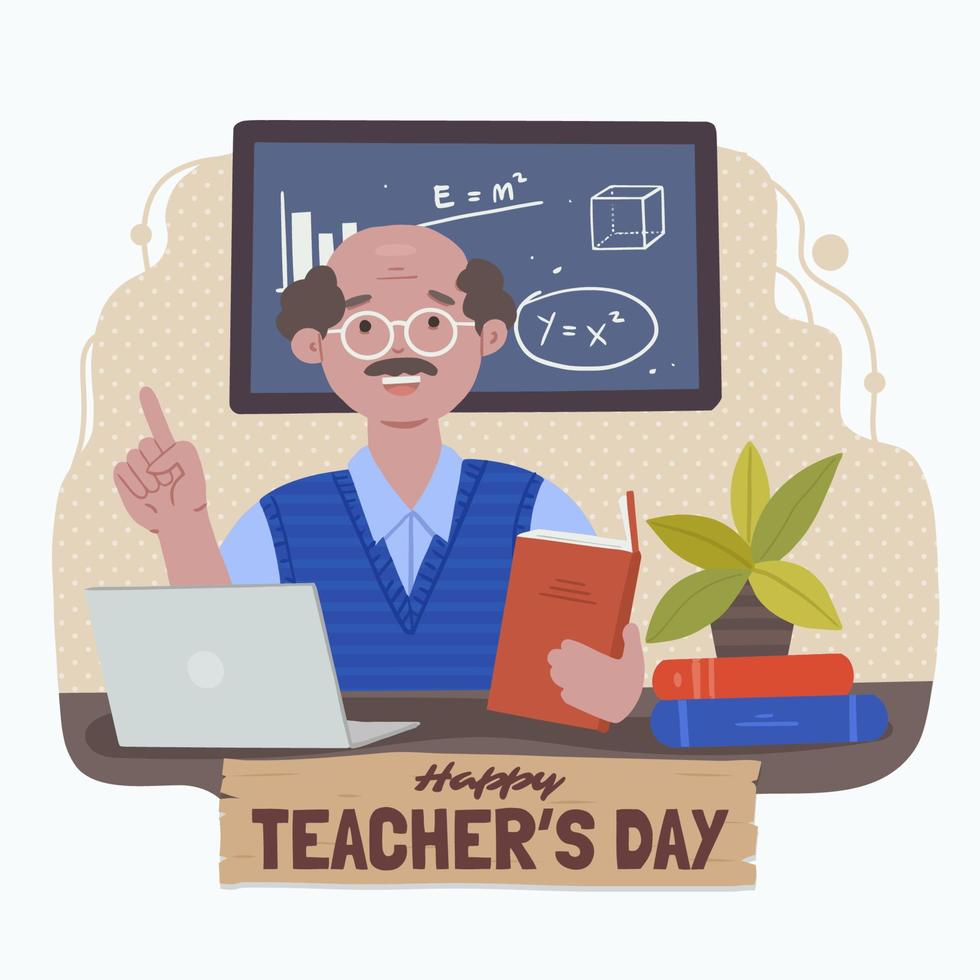 National Teacher's Day Concept vector