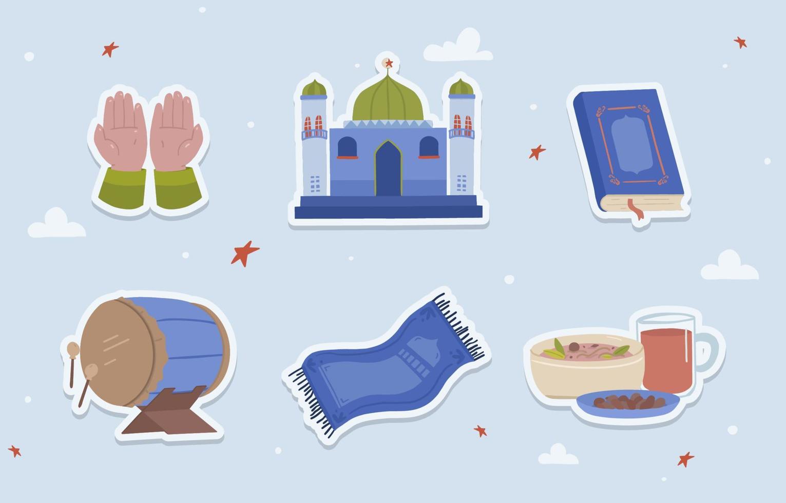 Ramadan Elements Collection vector