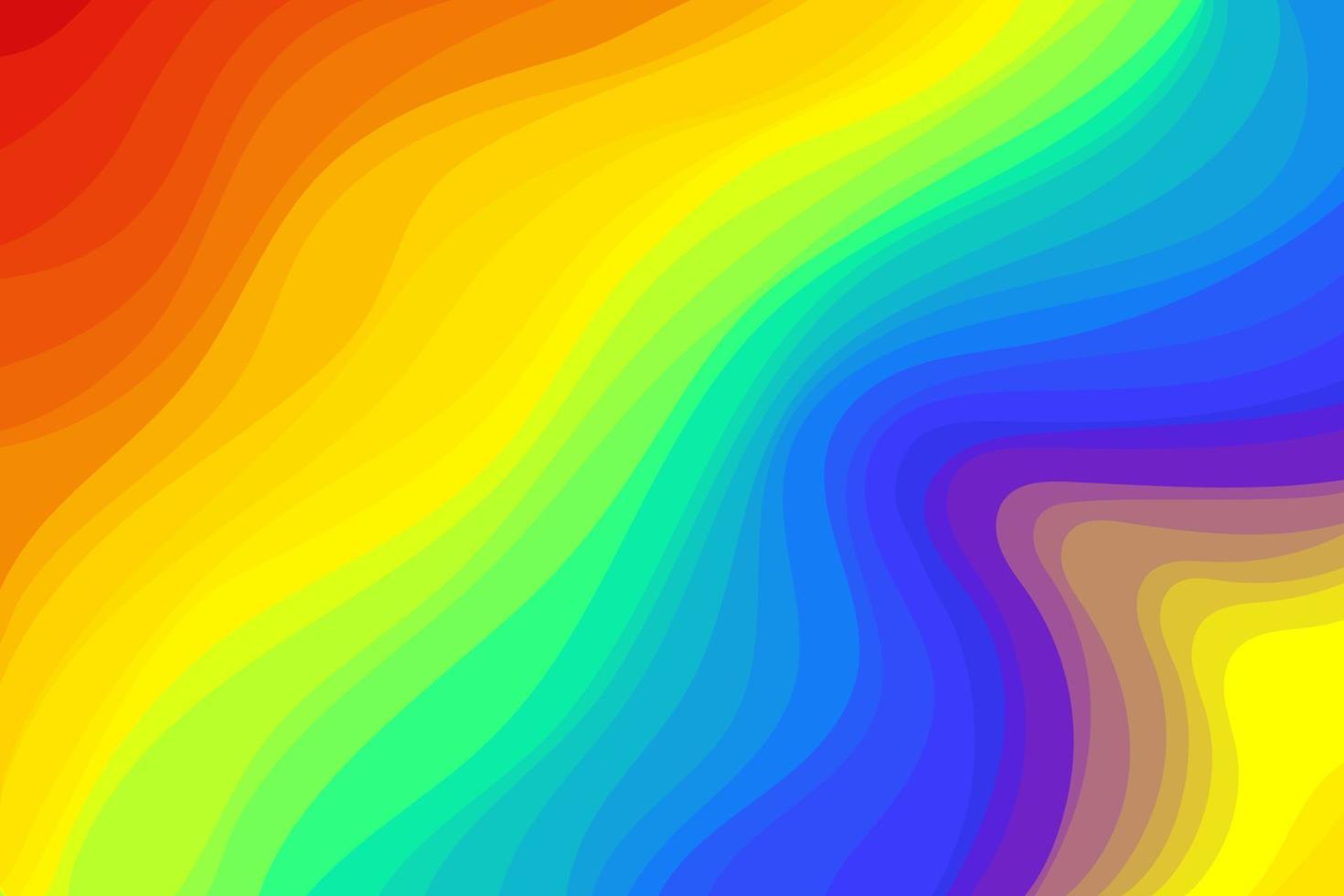 Rainbow Wave Background vector