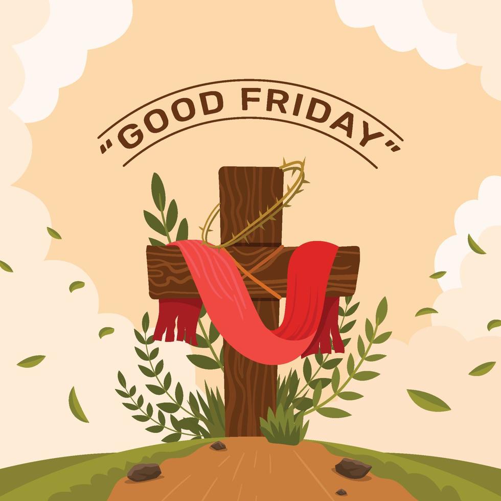 Good Friday Background vector