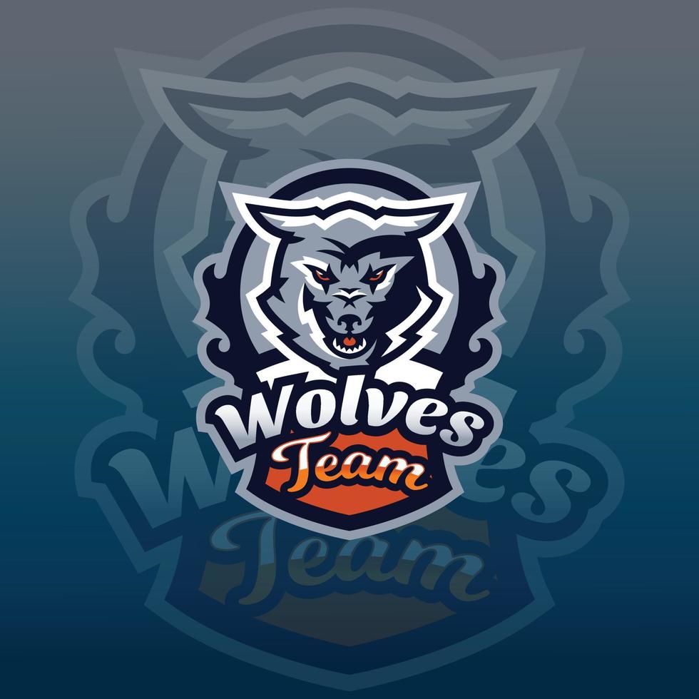 Wolve E-sports Gaming logo vector template. Gaming Logo. sports logo design