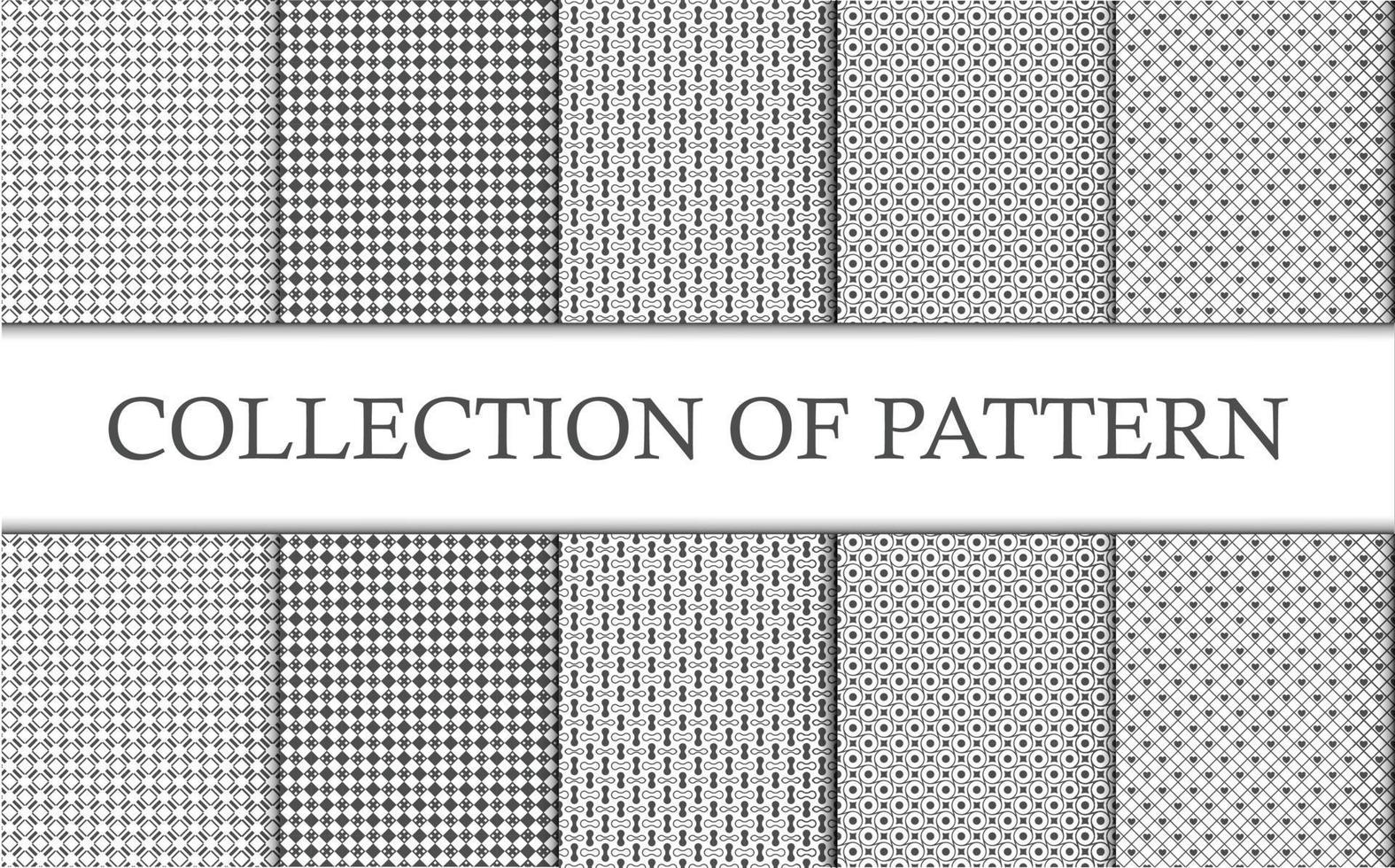 set of pattern design Collection of pattern design. Pattern Design vector