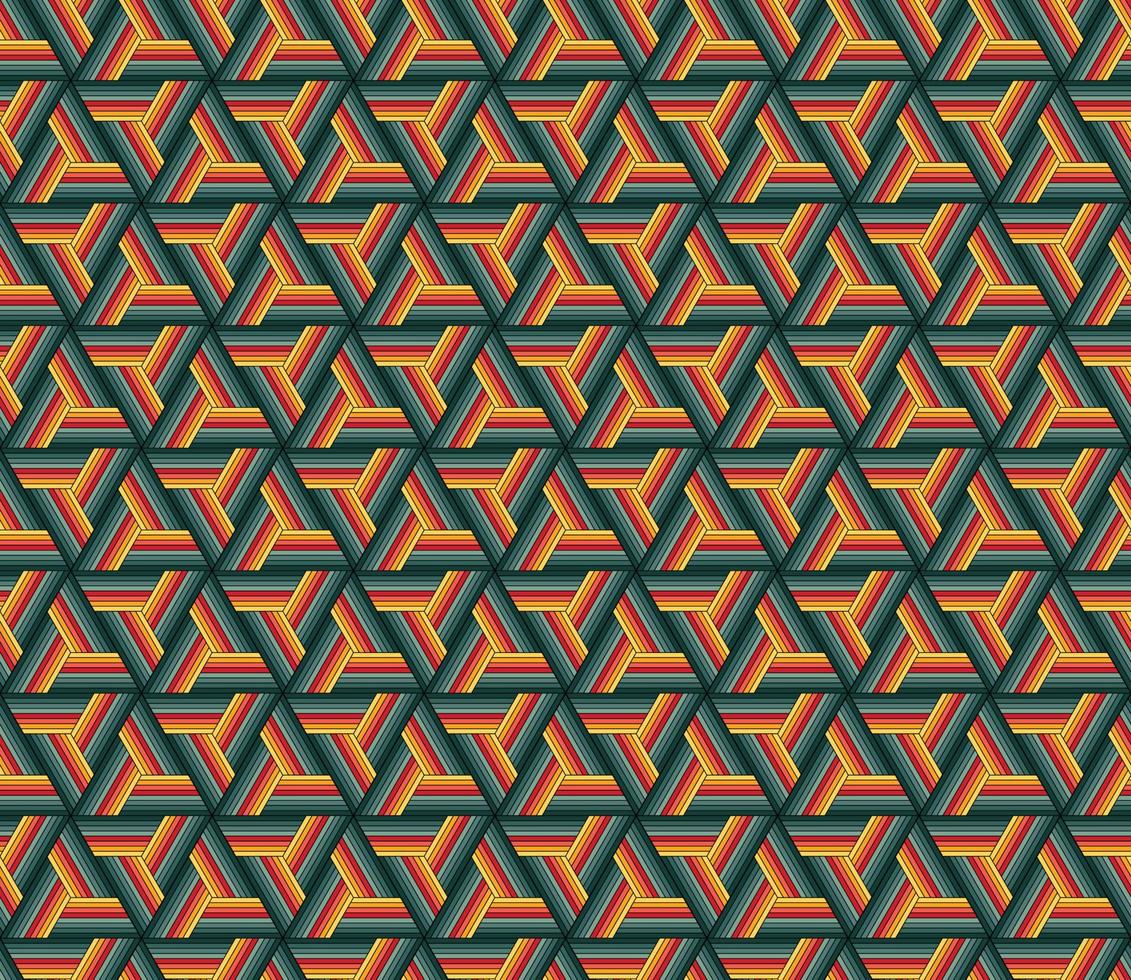 Triangle wall pattern design vector