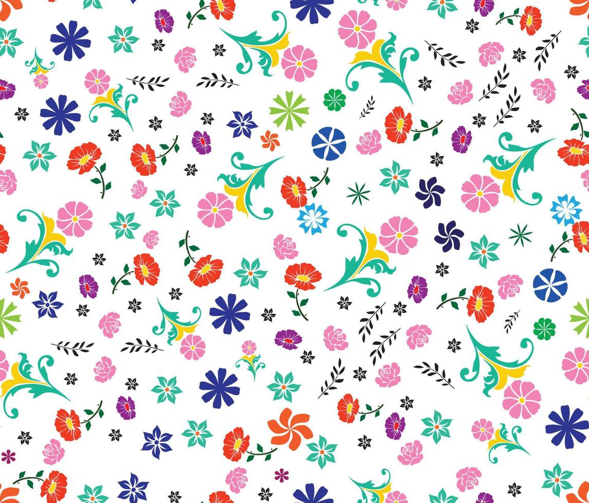 Beautiful floral print pattern design vector