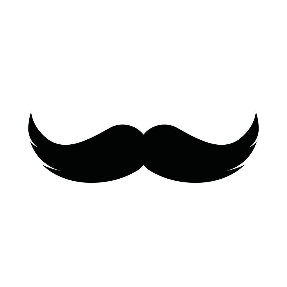 moustache vector icon in solid style