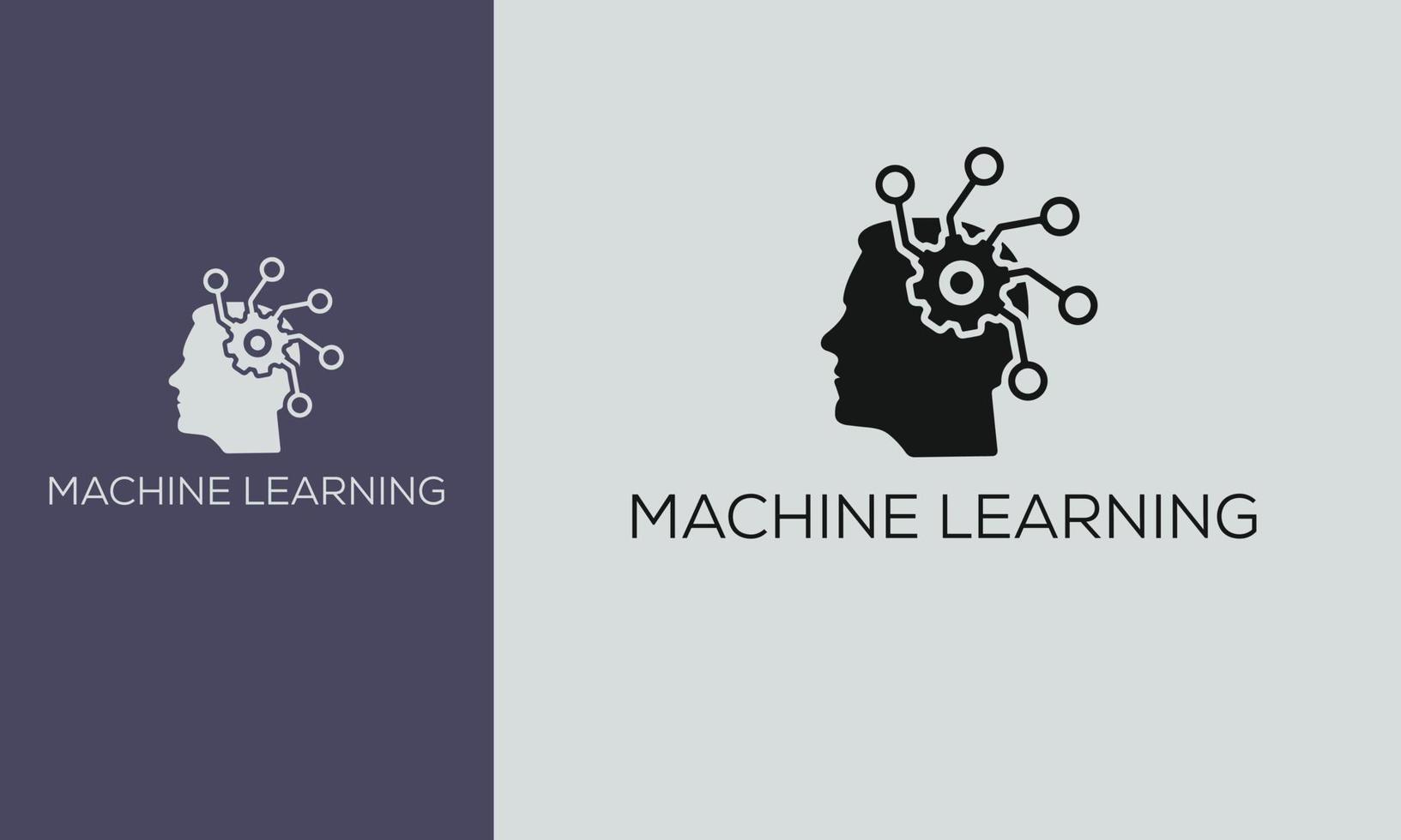 Machine learning glyph icons set. Artificial intelligence. Database. AI. Digital technology. Silhouette symbols. Vector