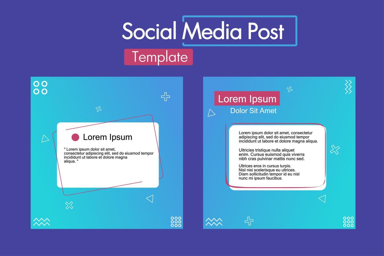 Modern sale and banner offer for social media posts. vector design