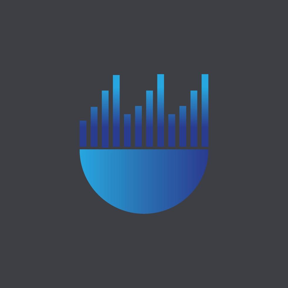Sound waves vector illustration icon template