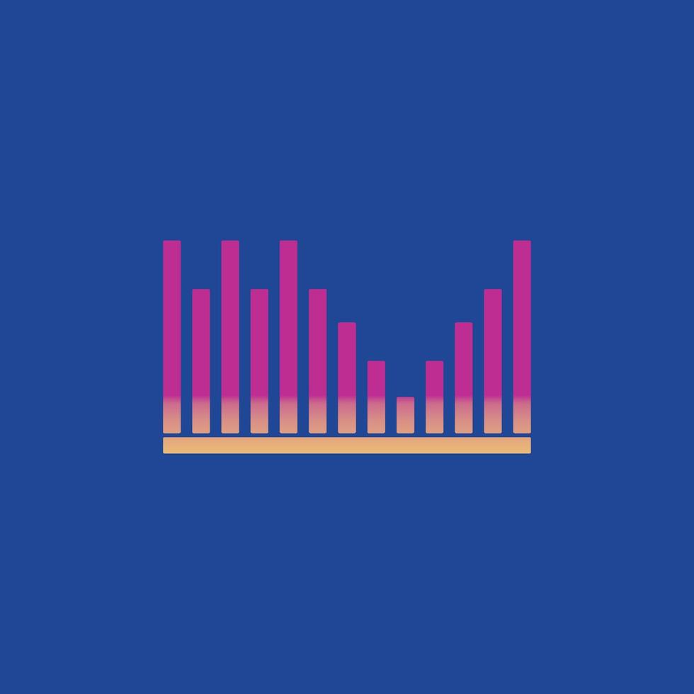 Sound waves vector illustration icon template