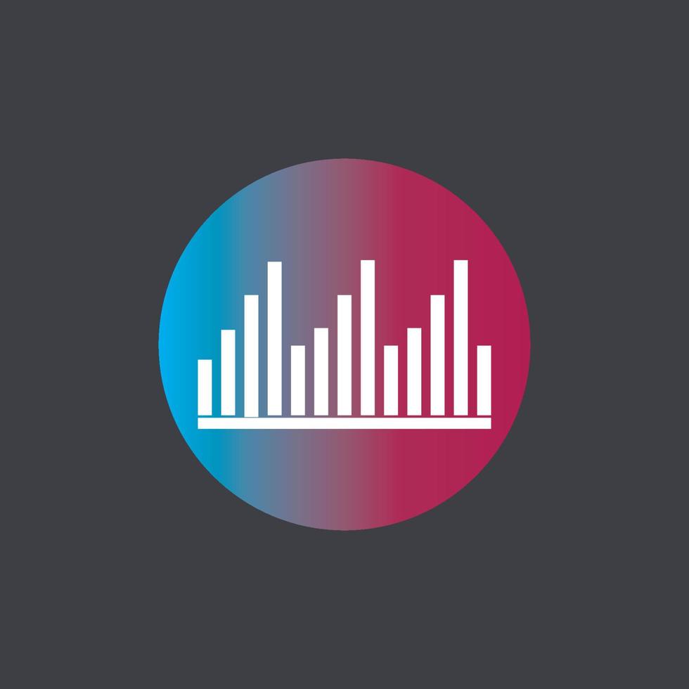 Sound waves vector illustration icon template