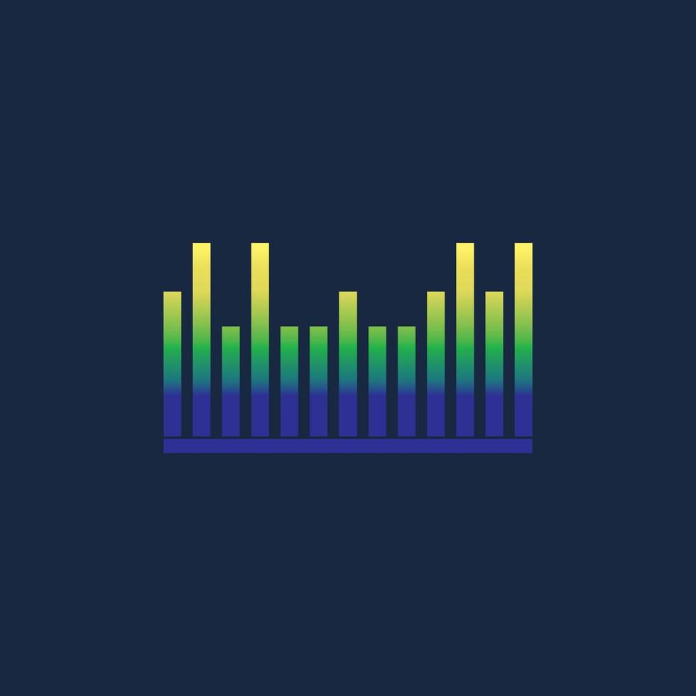 Sound waves vector illustration icon template