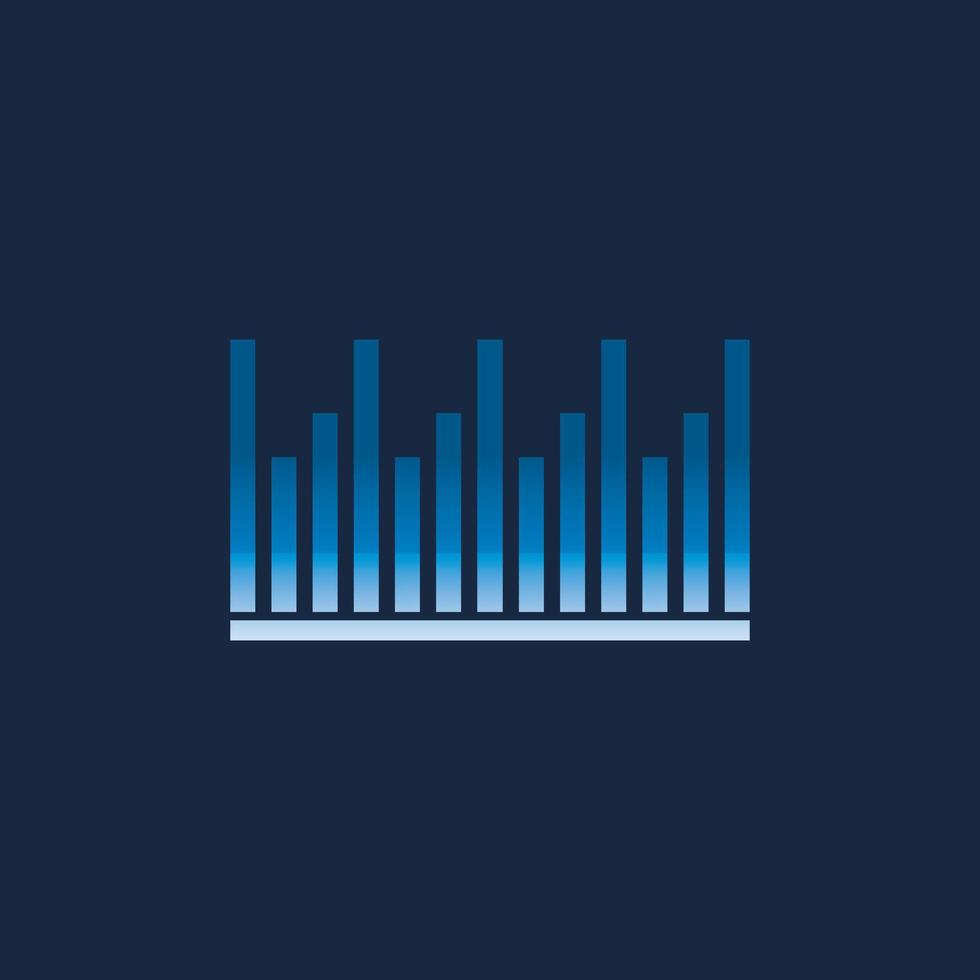 Sound waves vector illustration icon template