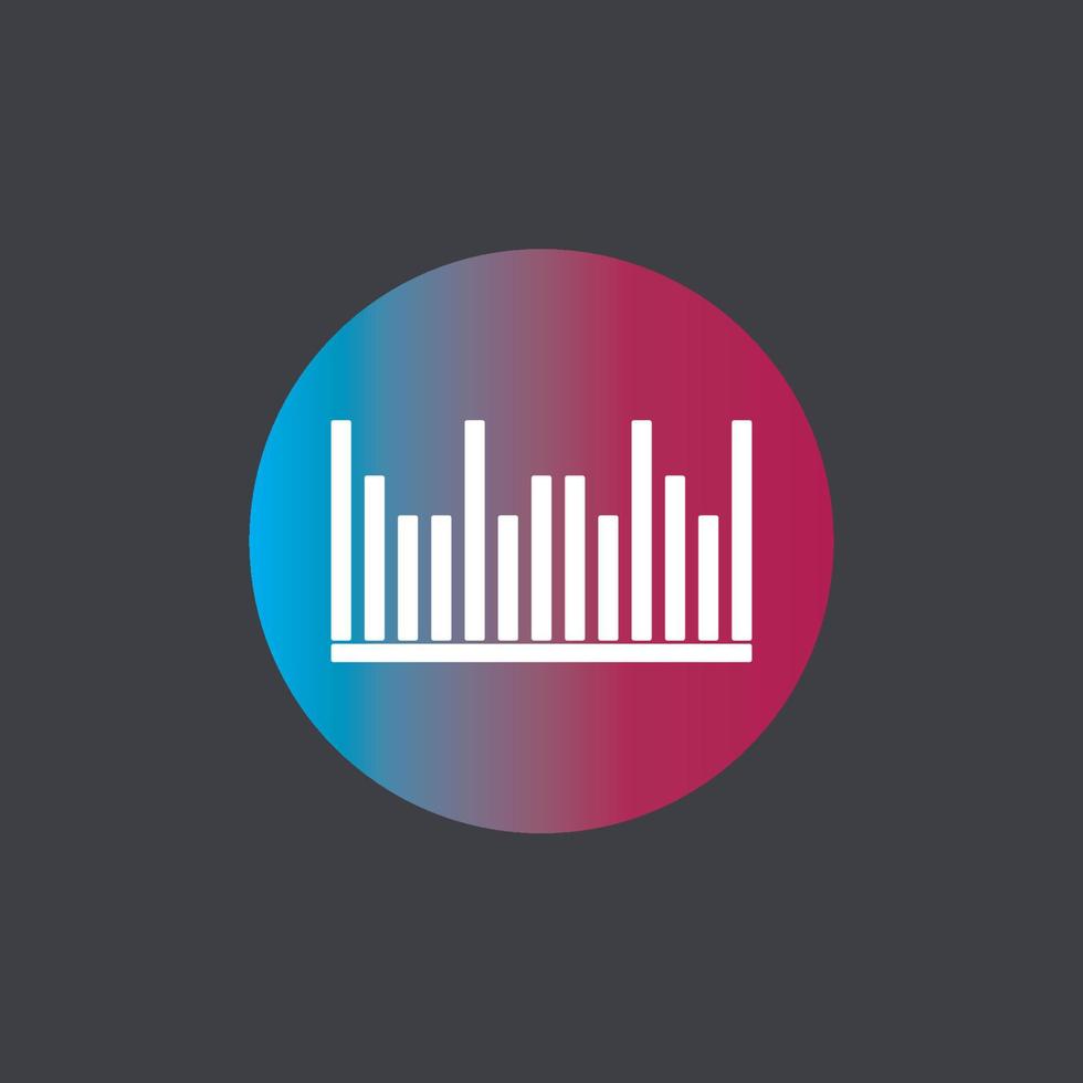 Sound waves vector illustration icon template