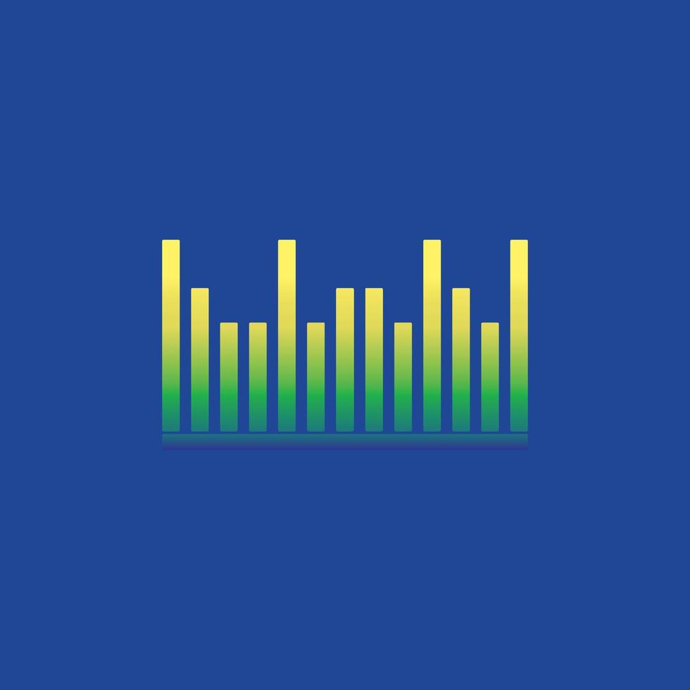 Sound waves vector illustration icon template