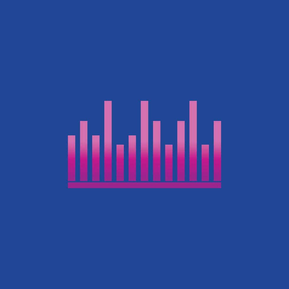 Sound waves vector illustration icon template