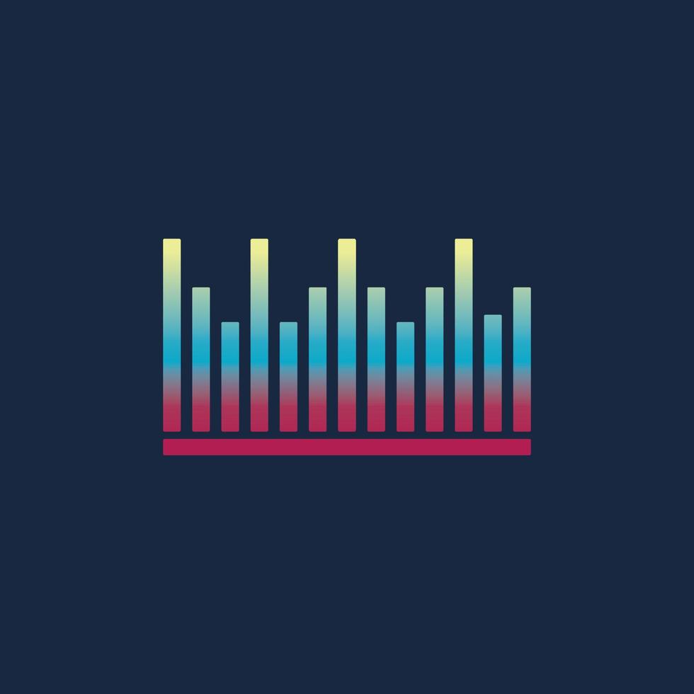 Sound waves vector illustration icon template