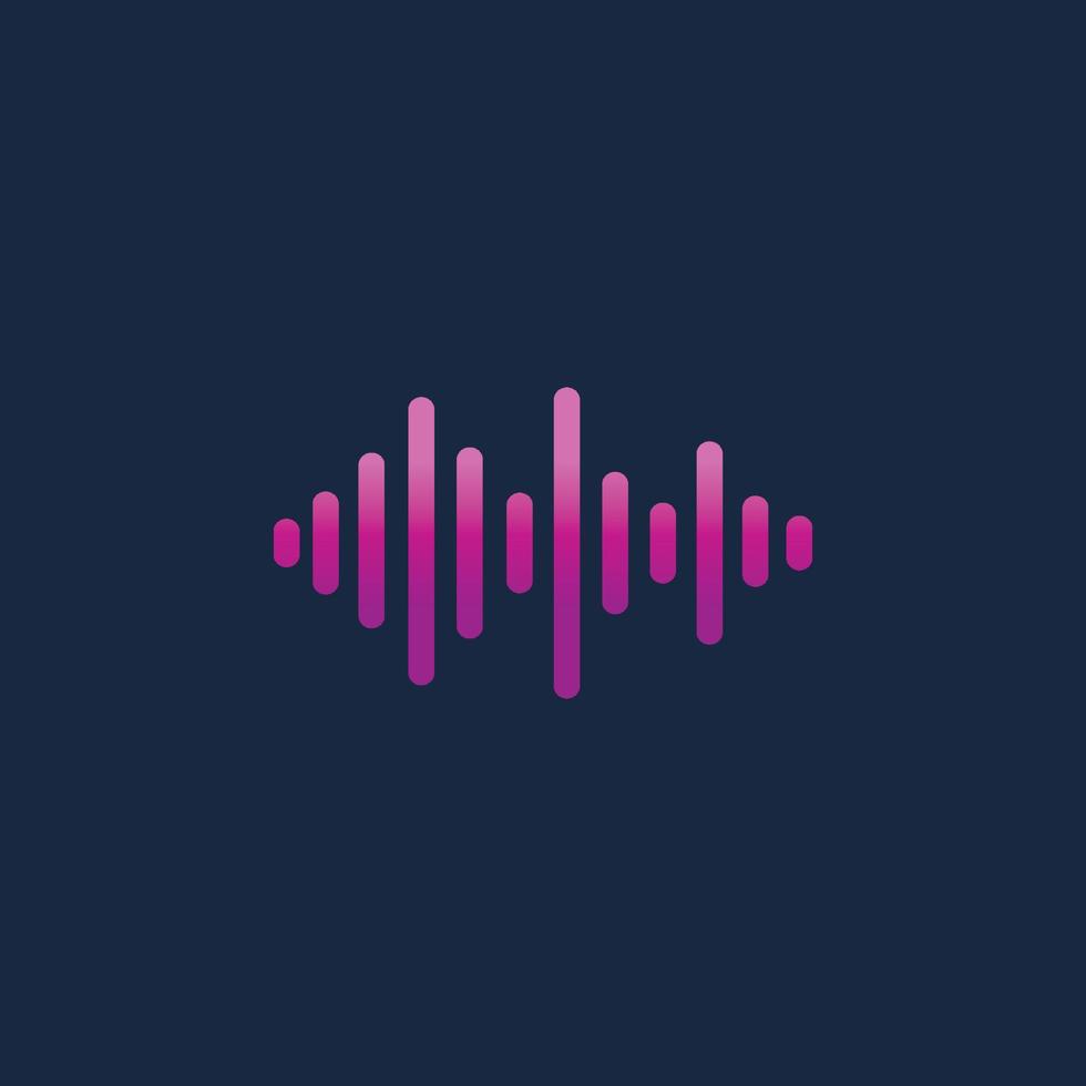 Sound waves vector illustration icon template 6140547 Vector Art at ...