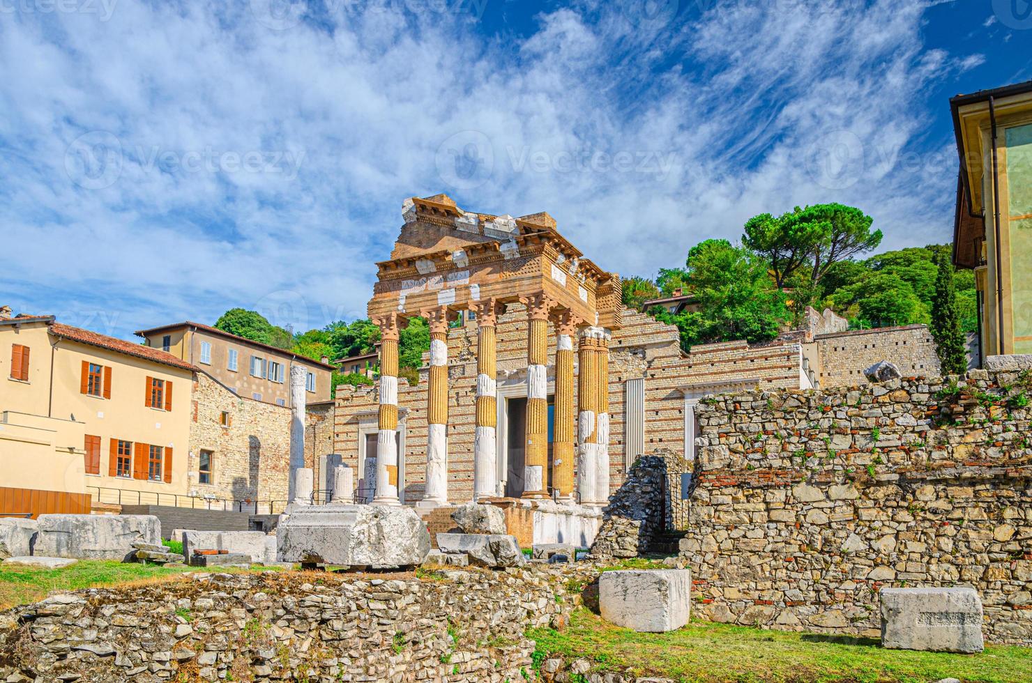 Capitolium of Brixia or Temple of Capitoline Triad or Tempio Capitolino ruins and Santuario Repubblicano photo