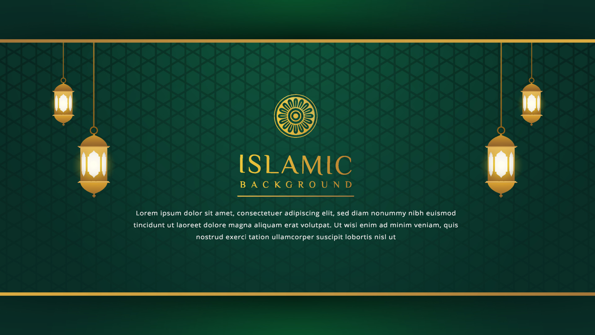 Ramadan Background Green Vector Art, Icons, and Graphics for Free ...