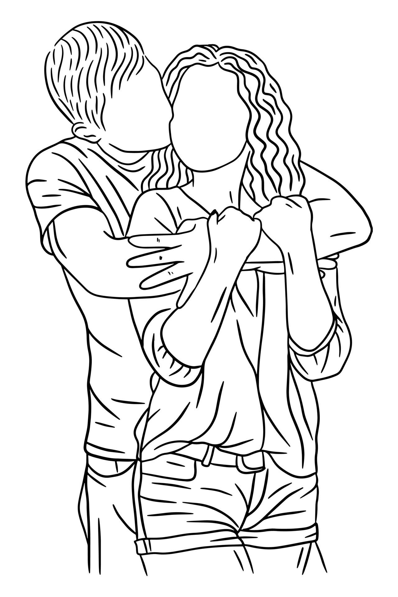 Couples Sketch Couples Pencil Drawings Loving Couple HD phone wallpaper |  Pxfuel