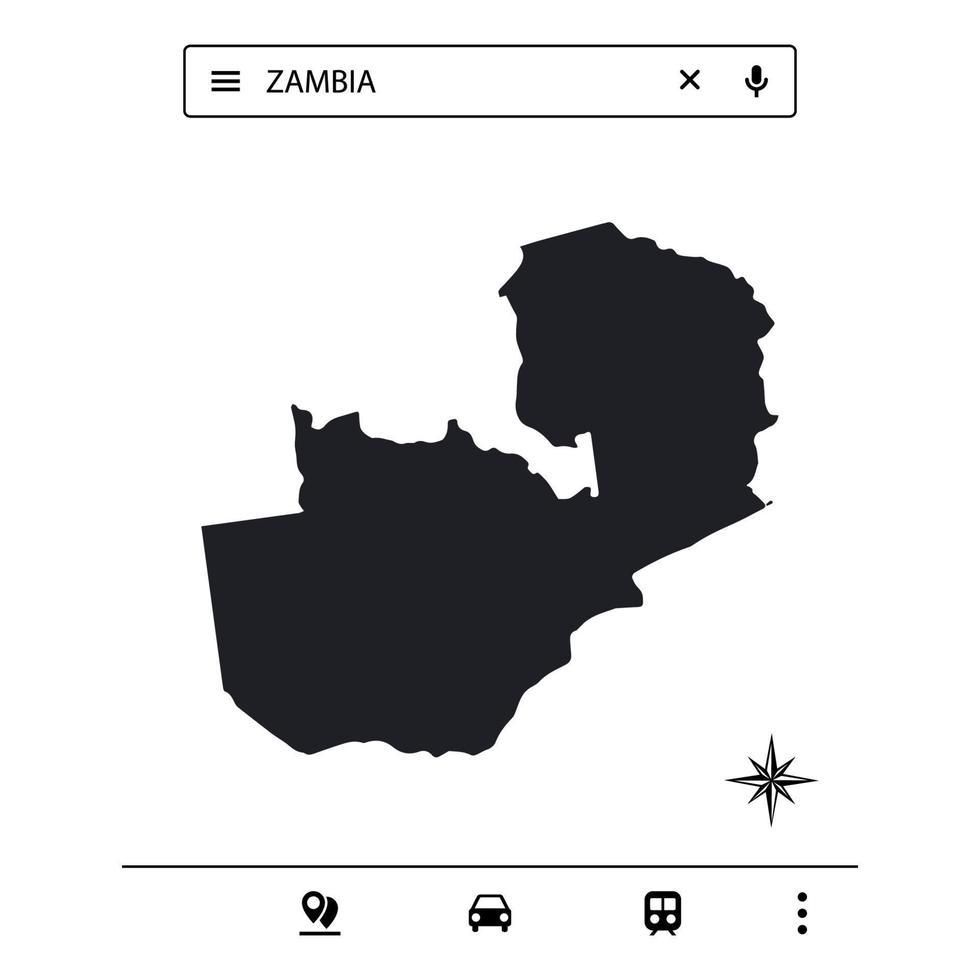 Icon Map of Africa Isolated Vector eps 10