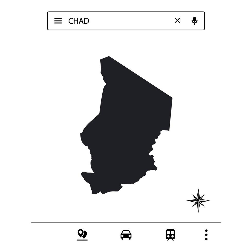 Icon Map of Africa Isolated Vector eps 10
