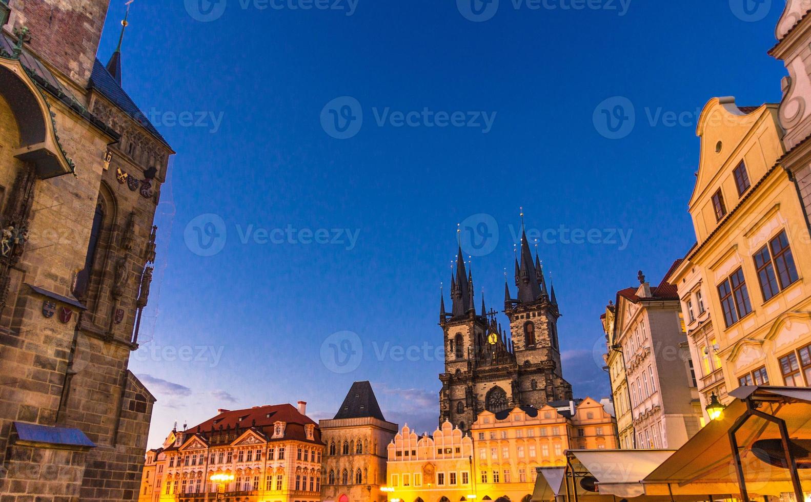 plaza de la ciudad vieja de praga foto