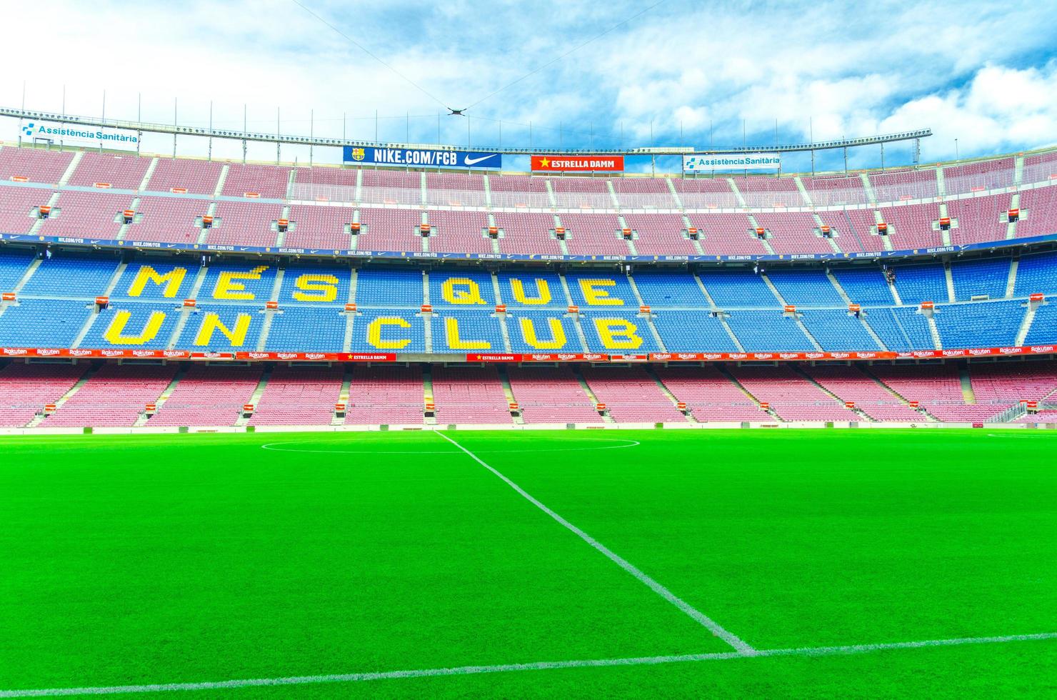 Camp Nou is the home stadium of football club Barcelona photo