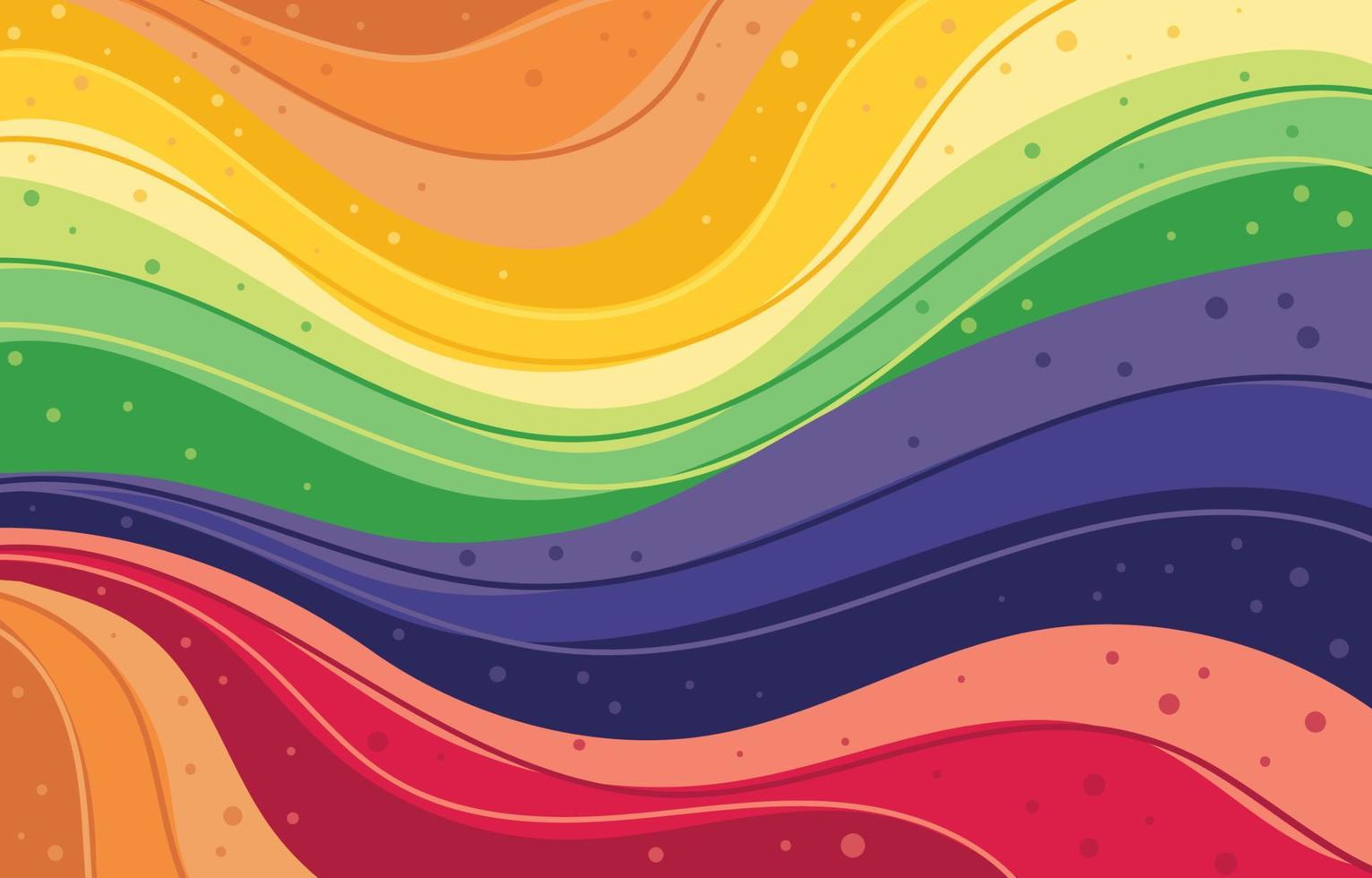 fondo abstracto de onda de arco iris vector