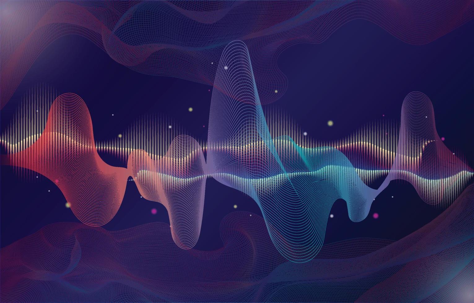 Abstract wave background vector