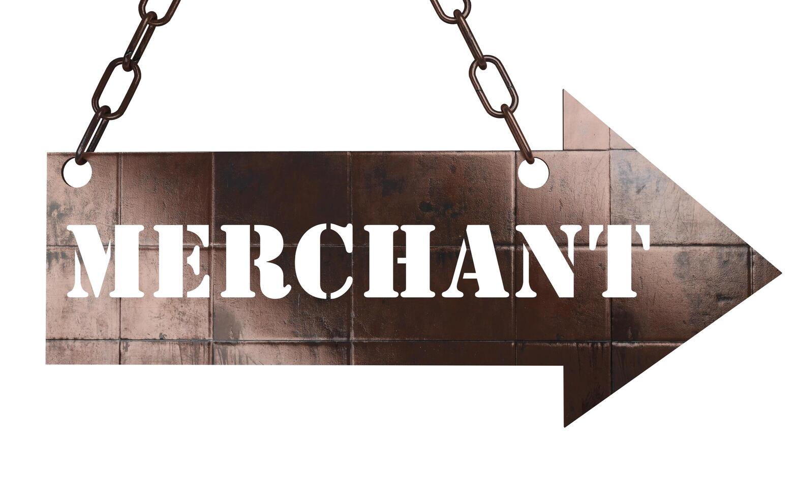 merchant word on metal pointer 6143707 Stock Photo at Vecteezy