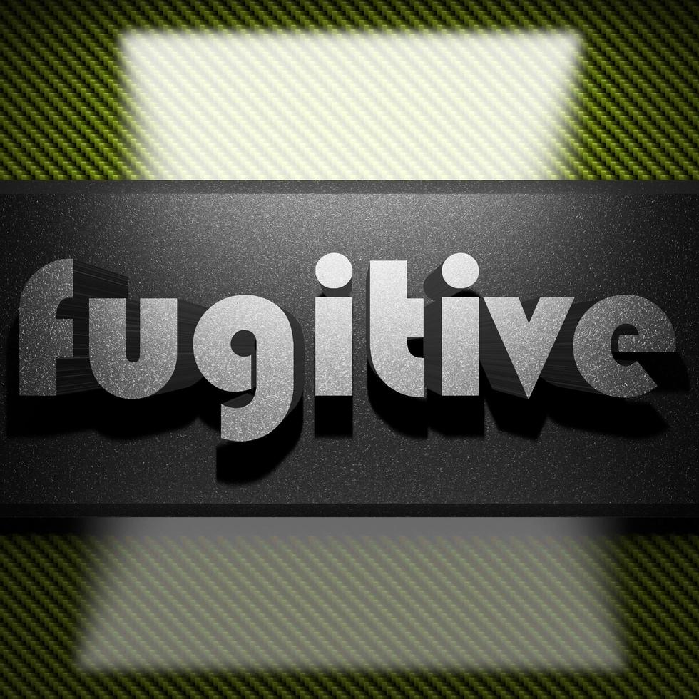 fugitive word of iron on carbon 6143806 Stock Photo at Vecteezy