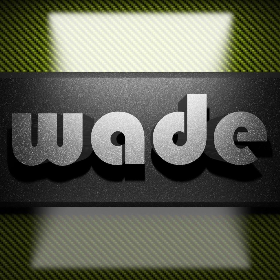 wade word of iron on carbon photo