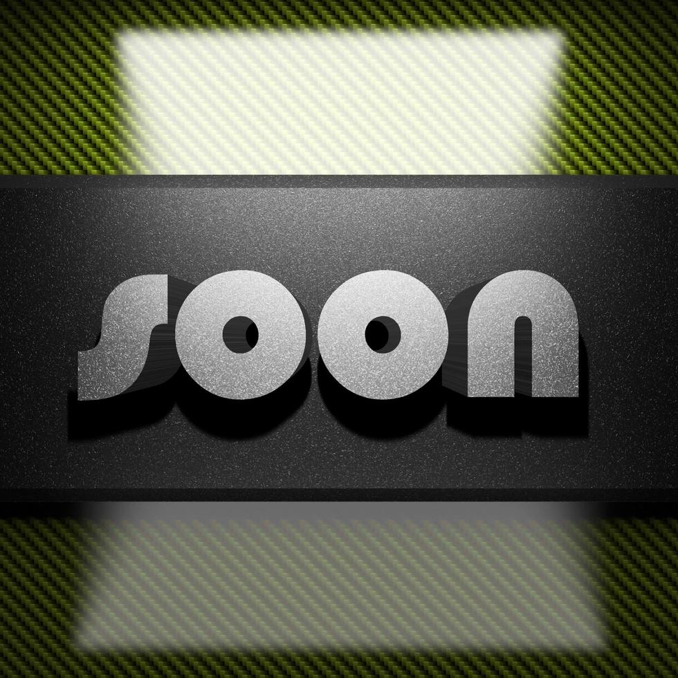 soon word of iron on carbon photo