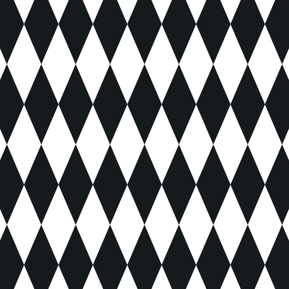 diamond pattern chess black and white background suitable for tablecloth vector